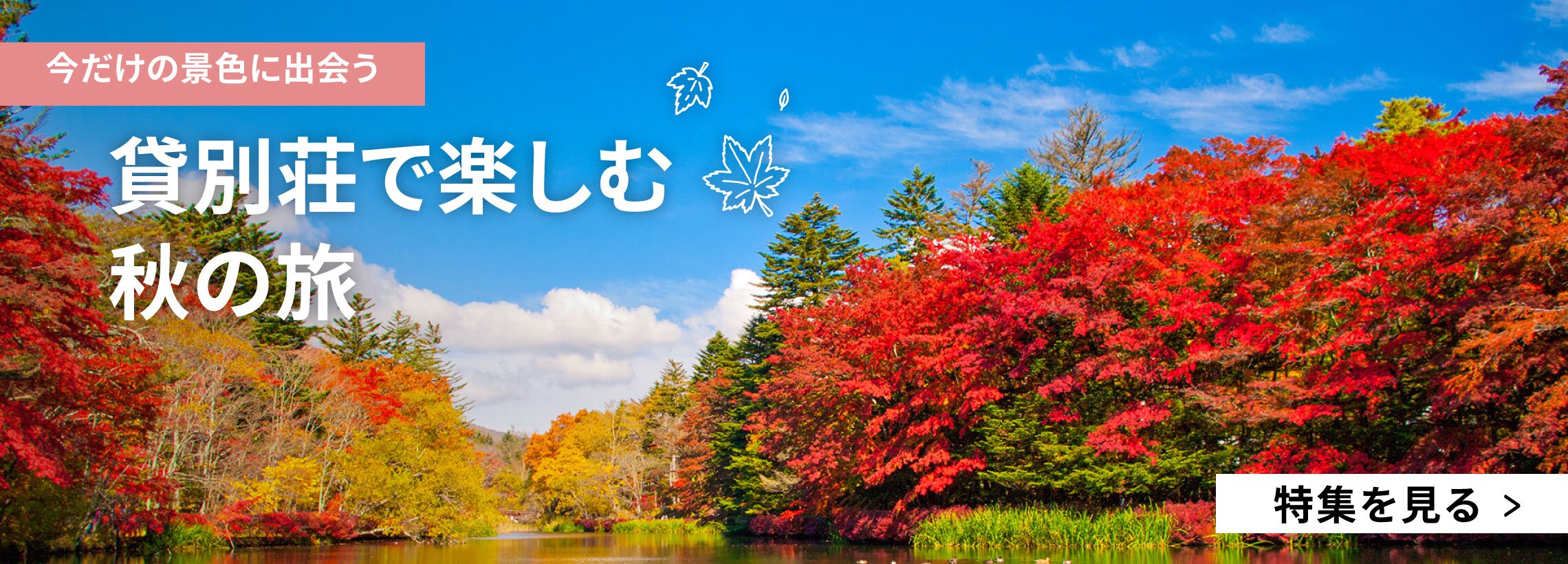 貸別荘で楽しむ秋の旅