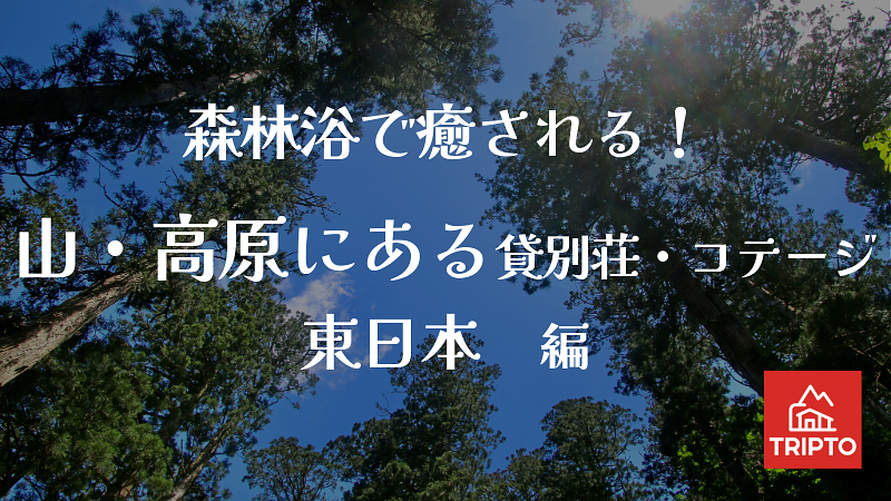 森林浴で癒される！山・高原にある貸別荘・コテージ　東日本編