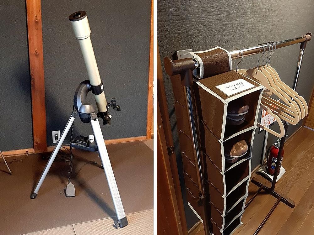 2階に天体望遠鏡をご用意しております。