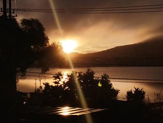 朝日 目の前に見えます