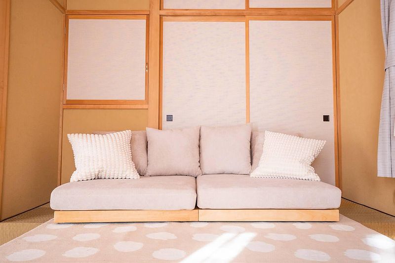 和室のローソファでくつろぎを時間を