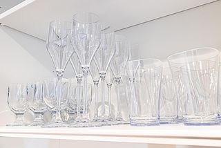 グラス類は全て割れにくいタイプになっています。