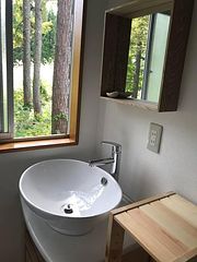 森林浴しながらの歯磨き