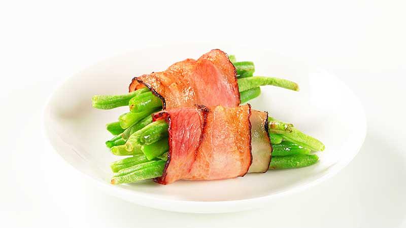 インゲンのベーコン巻き