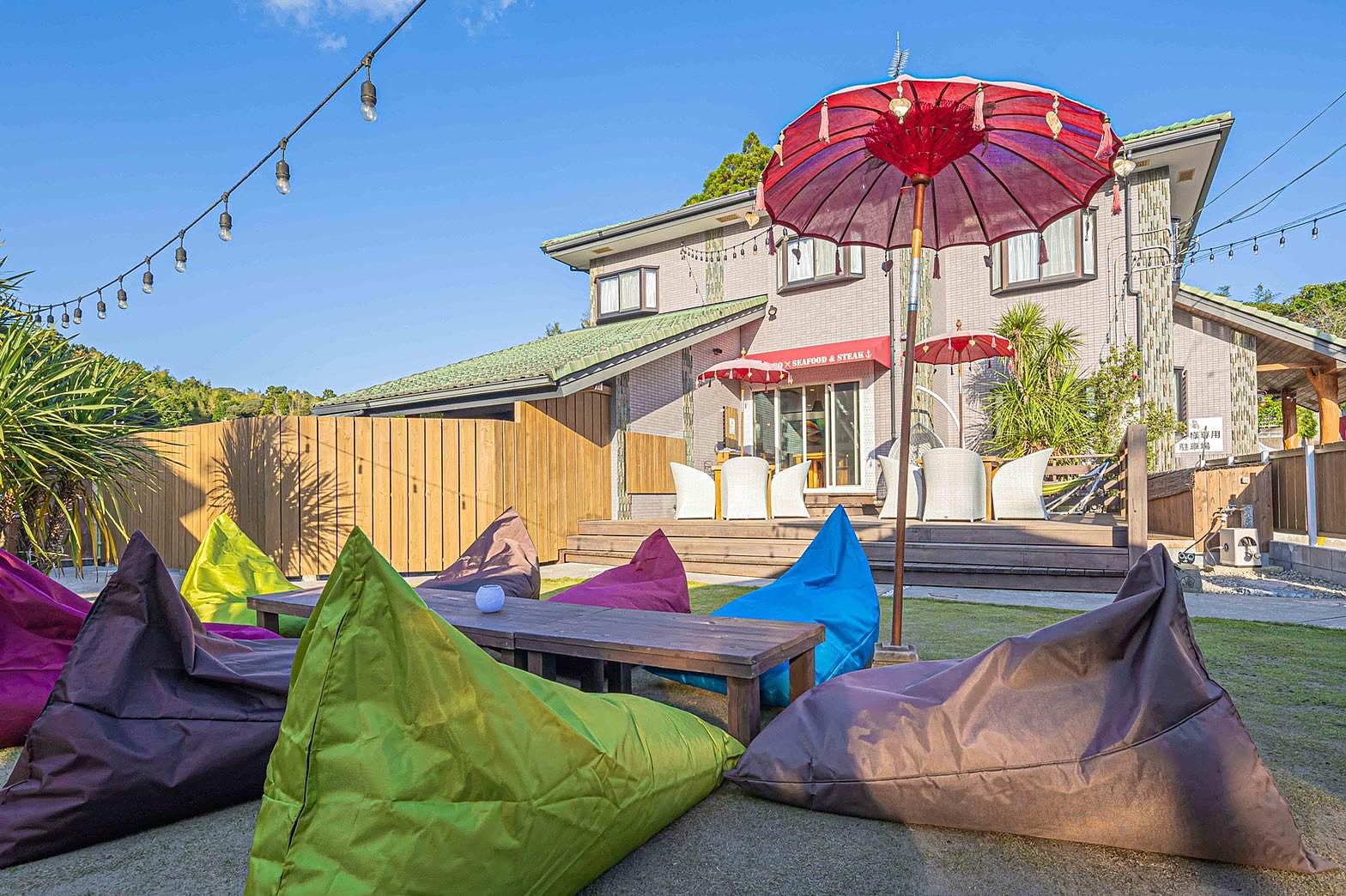 ワンちゃんもOKのプライベートガーデン