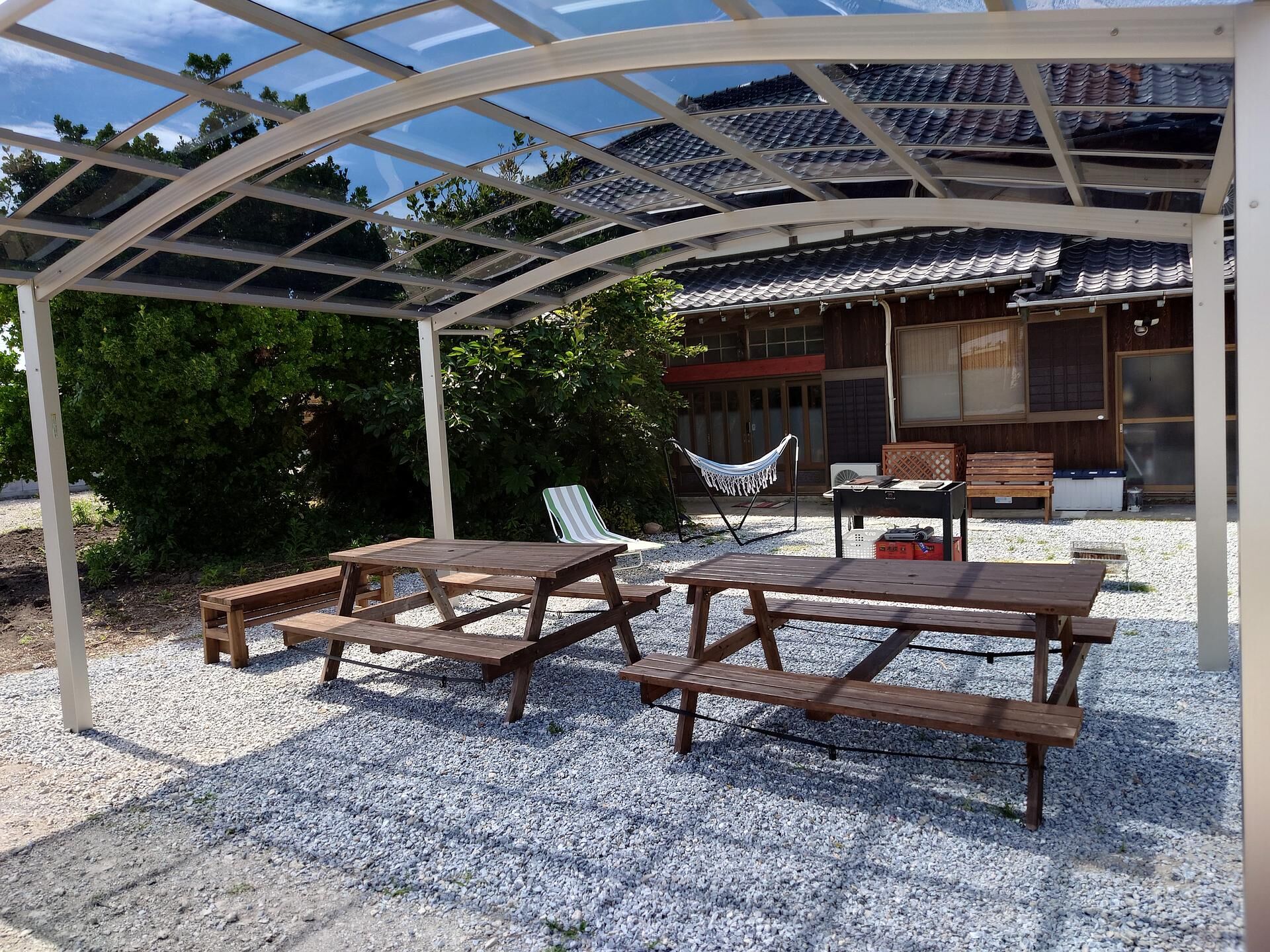 雨でも安心BBQ