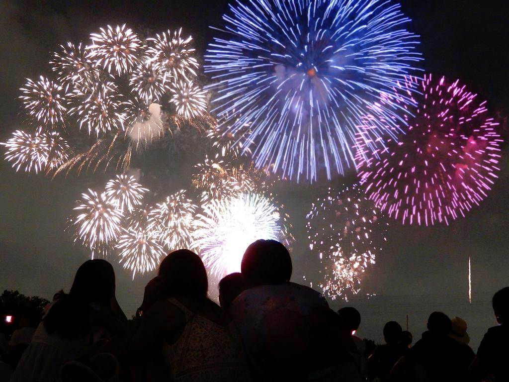 花火大会会場の様子