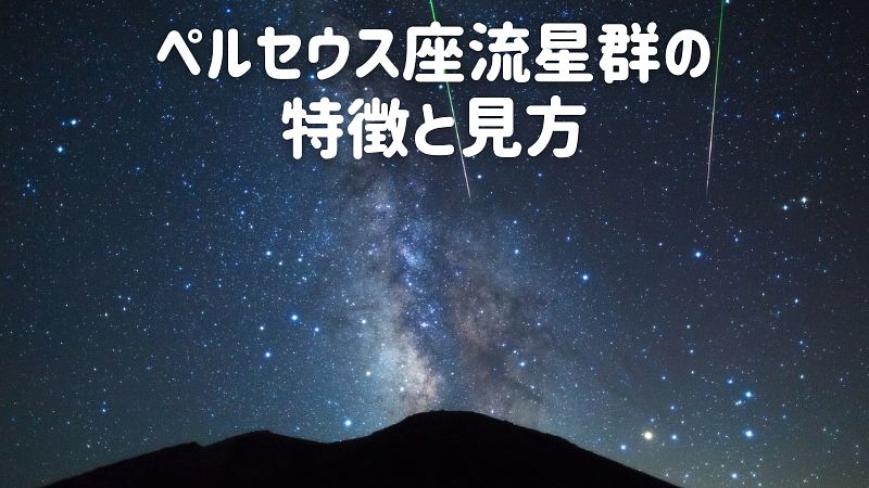 ペルセウス座流星群の特徴と見方