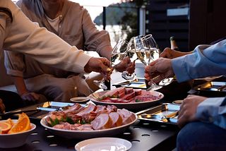 海を眺めながらBBQ