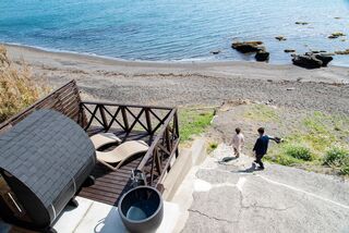 【プライベートビーチ】海を眺めながら、テラスで癒しの時間を
