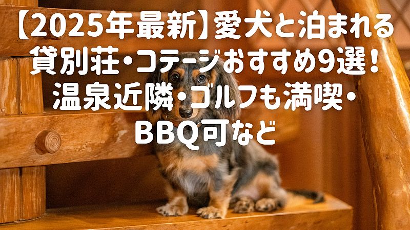【2025年最新】愛犬と泊まれる貸別荘・コテージおすすめ9選！温泉近隣・ゴルフも満喫・BBQ可など
