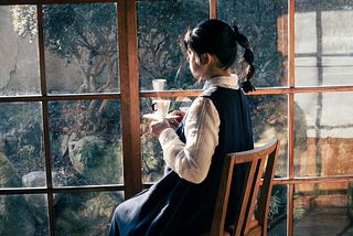 コーヒータイム　縁側（和室6帖横）