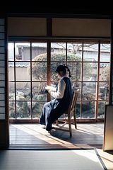 コーヒータイム　縁側（和室6帖横）