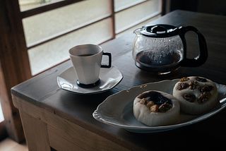 朝食の生米パン