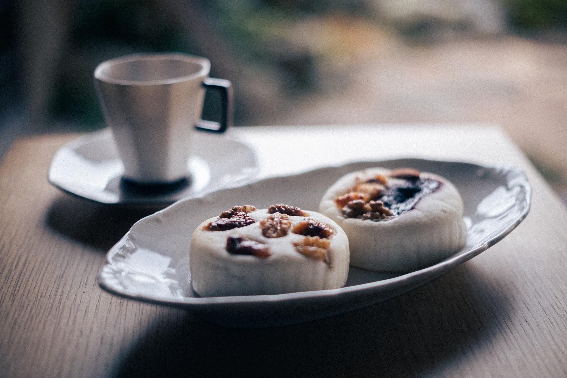 朝食の生米パン