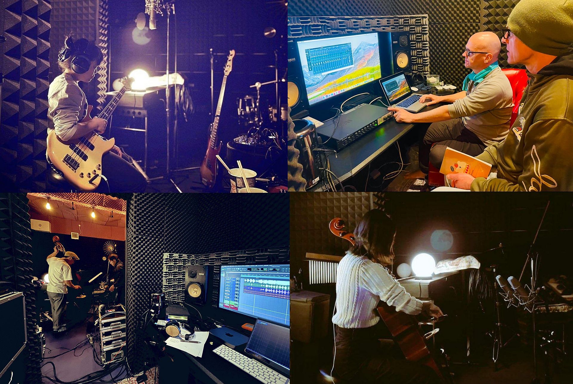 レコーディングも可能な音楽スタジオ（有料オプション・要事前予約）