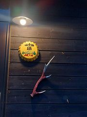 山小屋紡看板