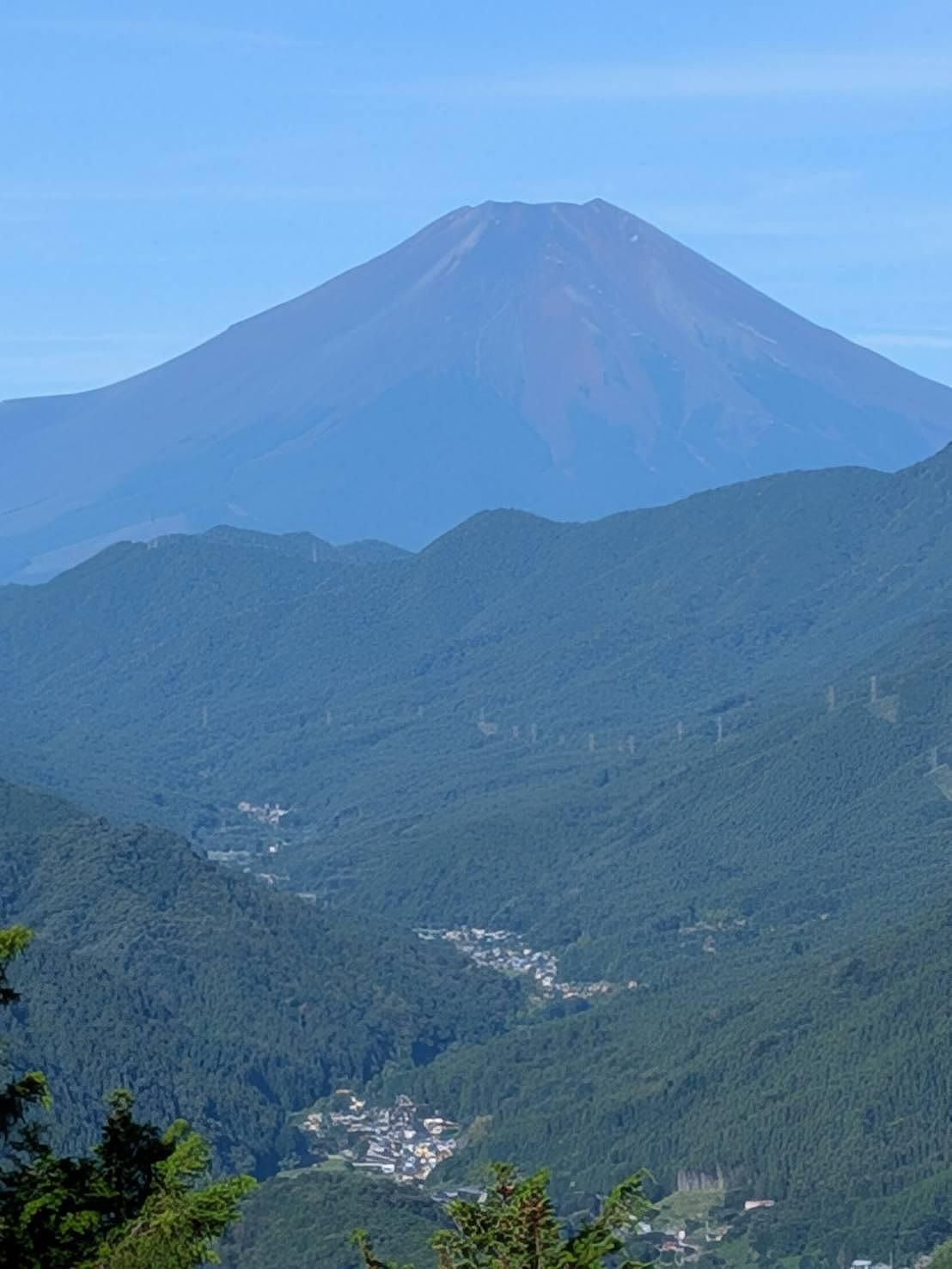 道志村集落と富士山　シークレット