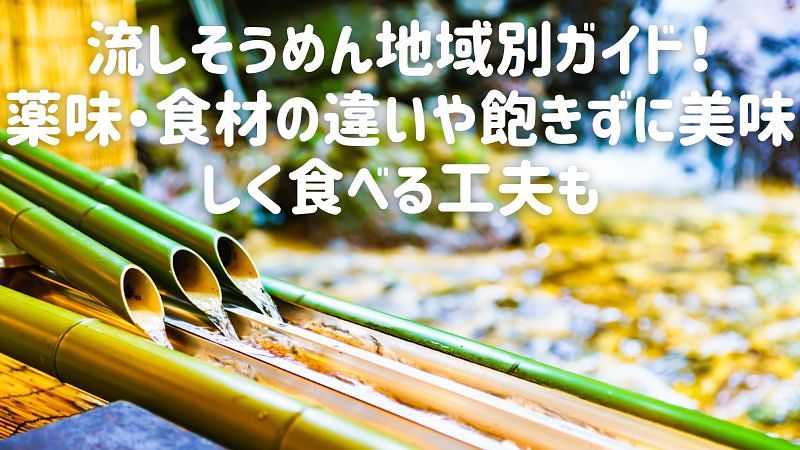地域ごとに異なる流しそうめんの魅力を徹底解説。全国各地の流しそうめんスタイルと楽しみ方をわかりやすくご紹介