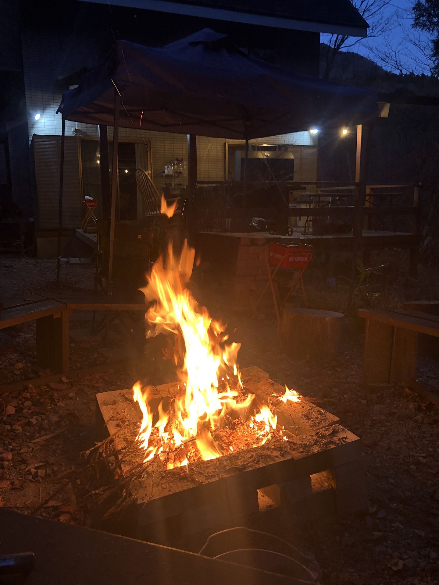 焚き火スペース