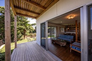 ウッドデッキにはハンモックで自然満喫できます