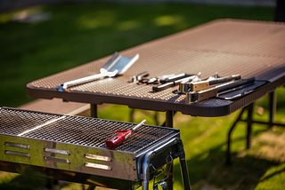 BBQ機材も一式揃っています