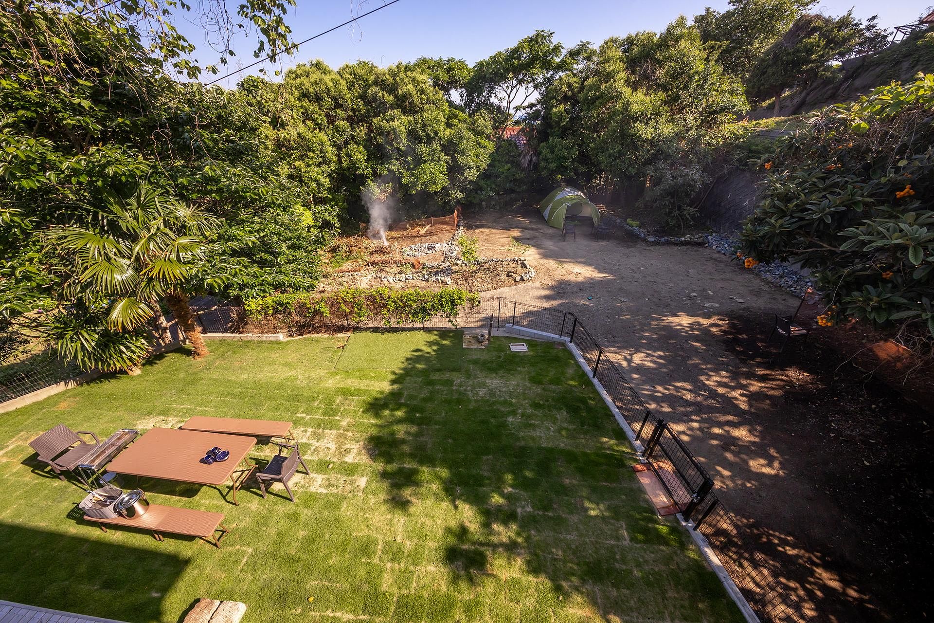 広いお庭でたくさん自然を感じられます