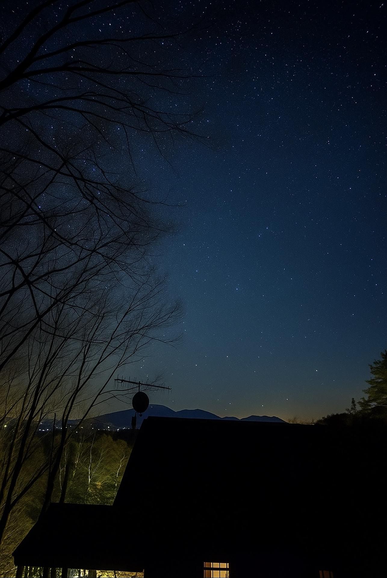 夜は満点の星空が見れます