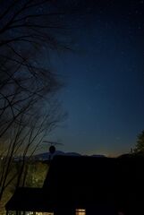 夜は満点の星空が見れます