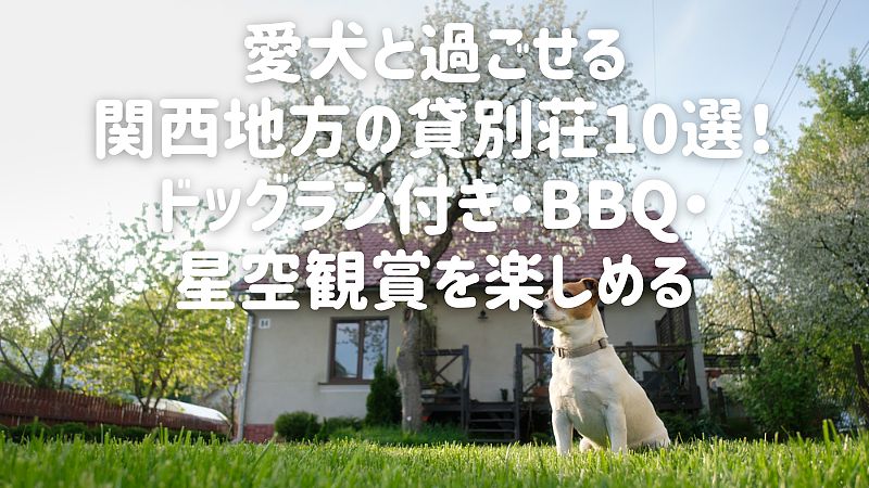 【2025年最新】関西でおすすめの愛犬と泊まれる貸別荘・コテージ10選!ドッグラン付き・BBQ・星空観賞を楽しめる