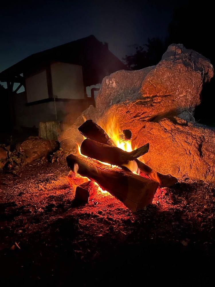 本格的な焚火をお楽しみになれます