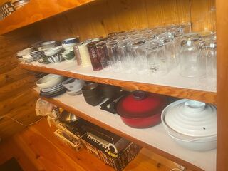豊富な食器類