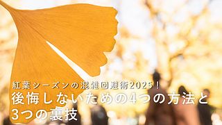 紅葉シーズンの混雑回避術2025！後悔しないための4つの方法と3つの裏技