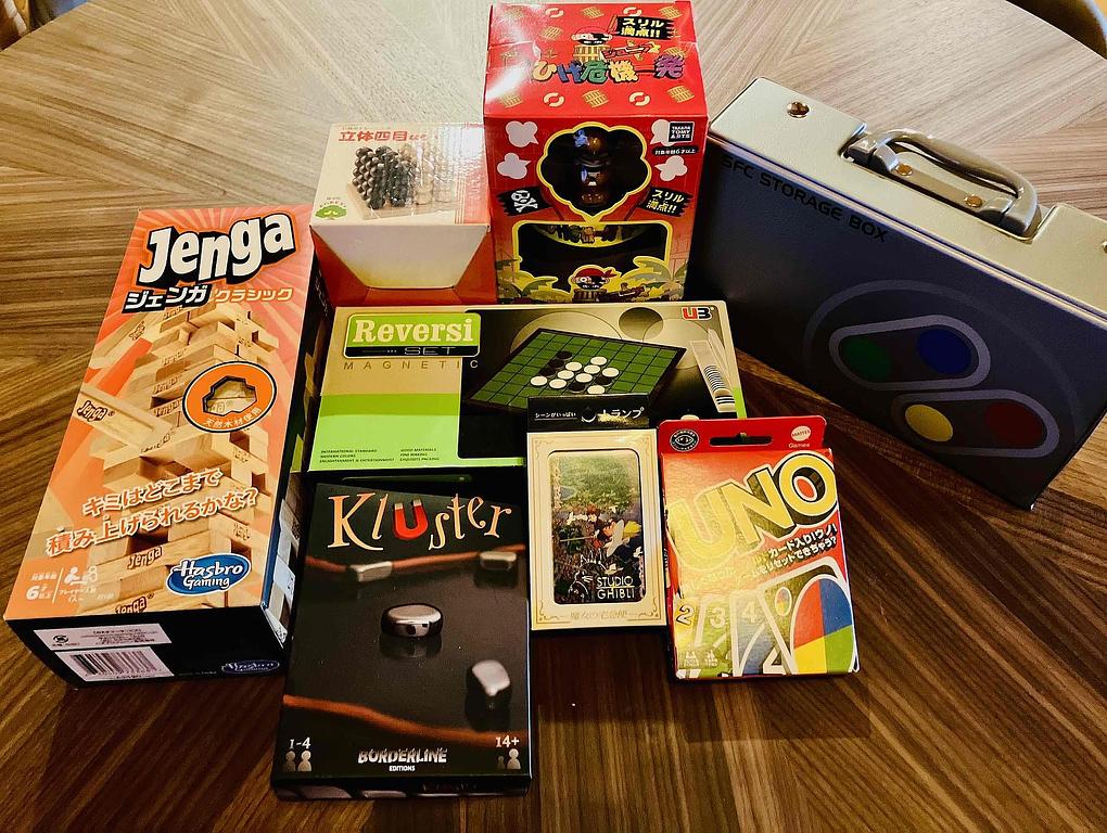 ジェンガやUNO揃う室内ゲームセット