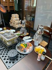 デッキBBQ風景