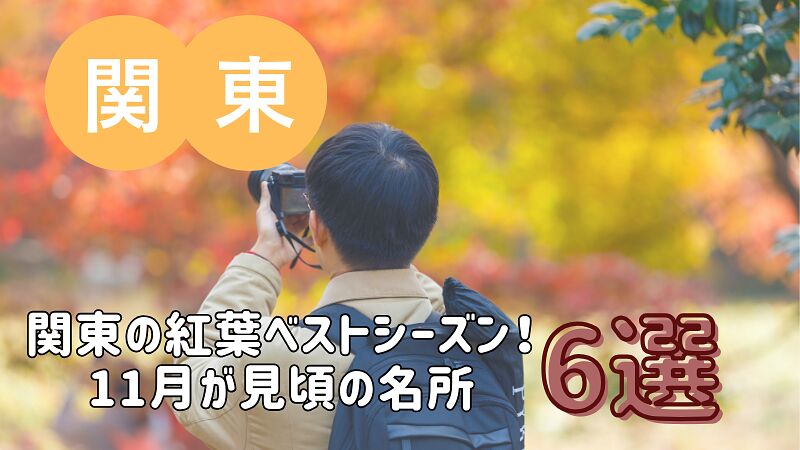 【2025年版】関東の紅葉ベストシーズン!11月が見頃の名所6選