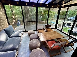 サンルームから見える那須塩原の自然