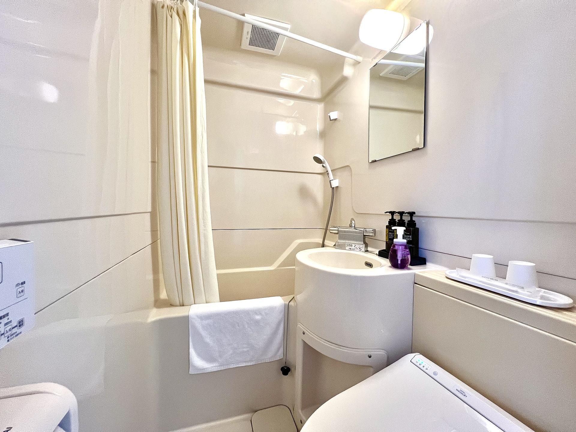 各部屋にバス・トイレ付き