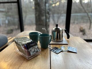 コーヒーと紅茶はサービスです。