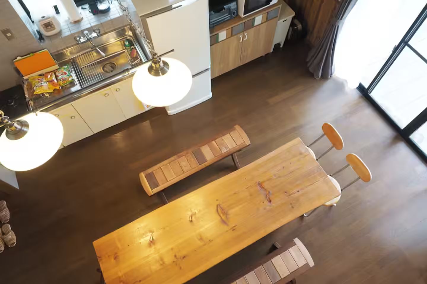 ２階から見たリビング・ダイニング