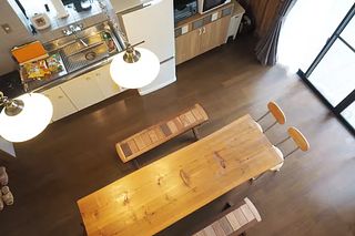 ２階から見たリビング・ダイニング