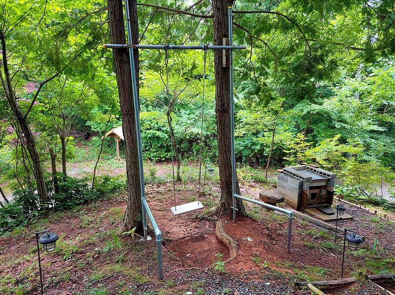 風を感じるための手作りブランコ