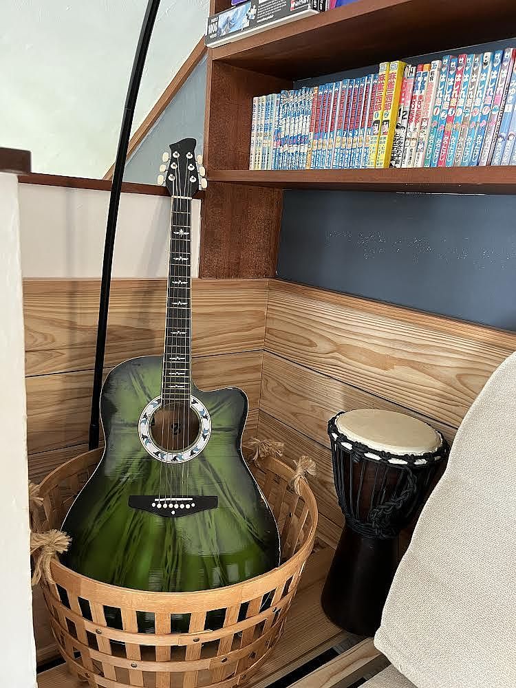  仲間とちょっとしたジャムセッションも楽しめる空間