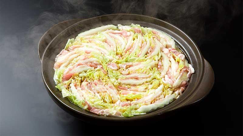 体が温まる白菜と豚バラの鍋