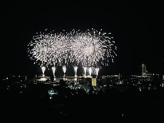 羽衣楼近くから見た熱海花火