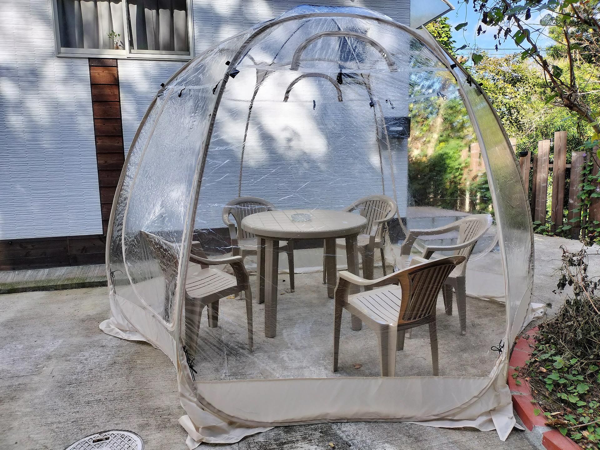 雨、寒さ対策　事前に設置申し込み