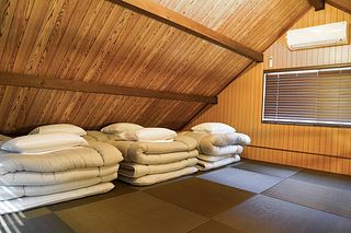 2階ロフト。お布団は6セットございます