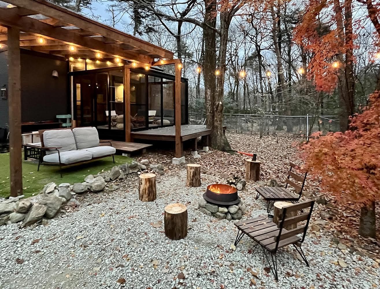 ファイヤピットエリアが増設されました。