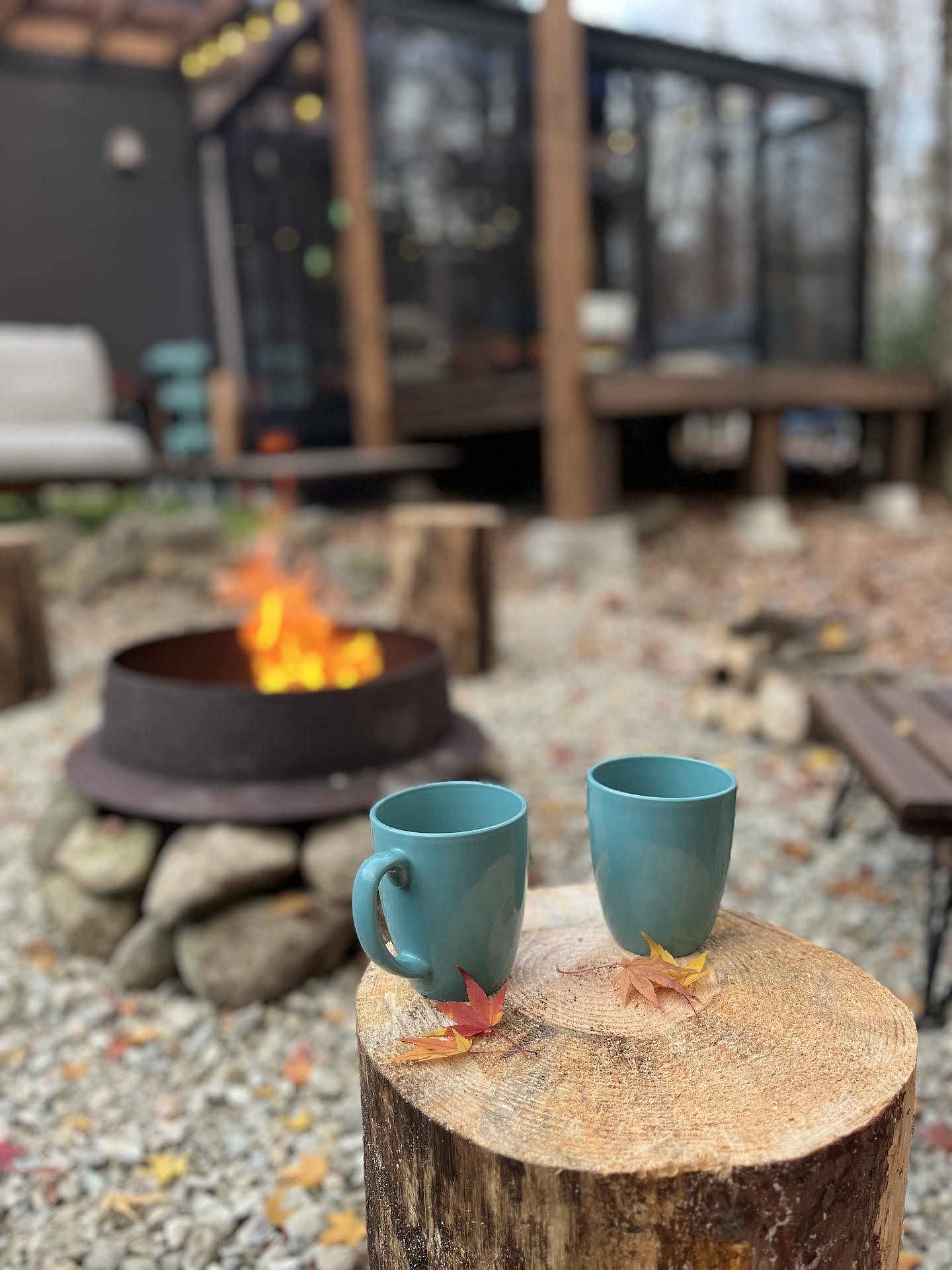 ファイヤピットエリアが増設されました。