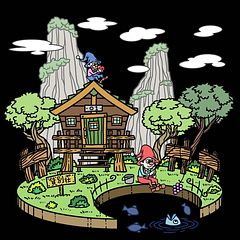 フルーツ王国山梨・昇仙峡・千代田湖をイメージした看板